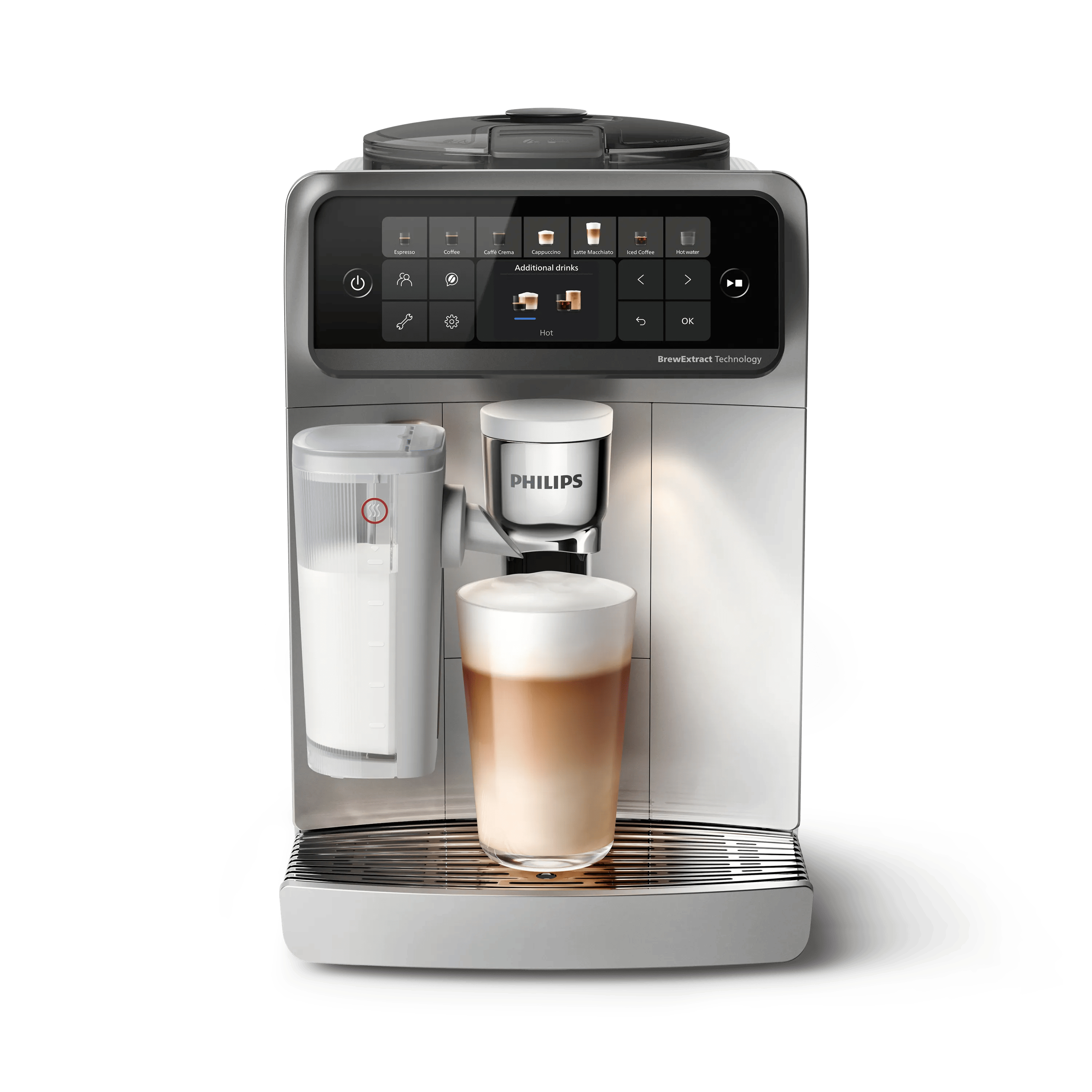 Philips 6000 series EP6551/30 Fuldautomatisk kaffemaskine 1,9l Hvid, Krom