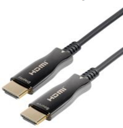 Aktives HDMI Glasfaser Kabel, 15 m, 4K UHD, absolut verlustfreie Signale!