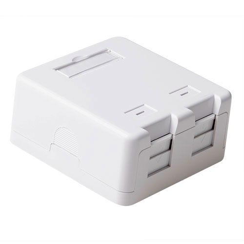 Keystone surface mounted box 2 port