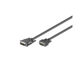 MicroConnect Full HD DVI-I/VGA Cable 2m DVI-I 12+5 Male - VGA Male DVI cable support analog video transmission from PC to monitor