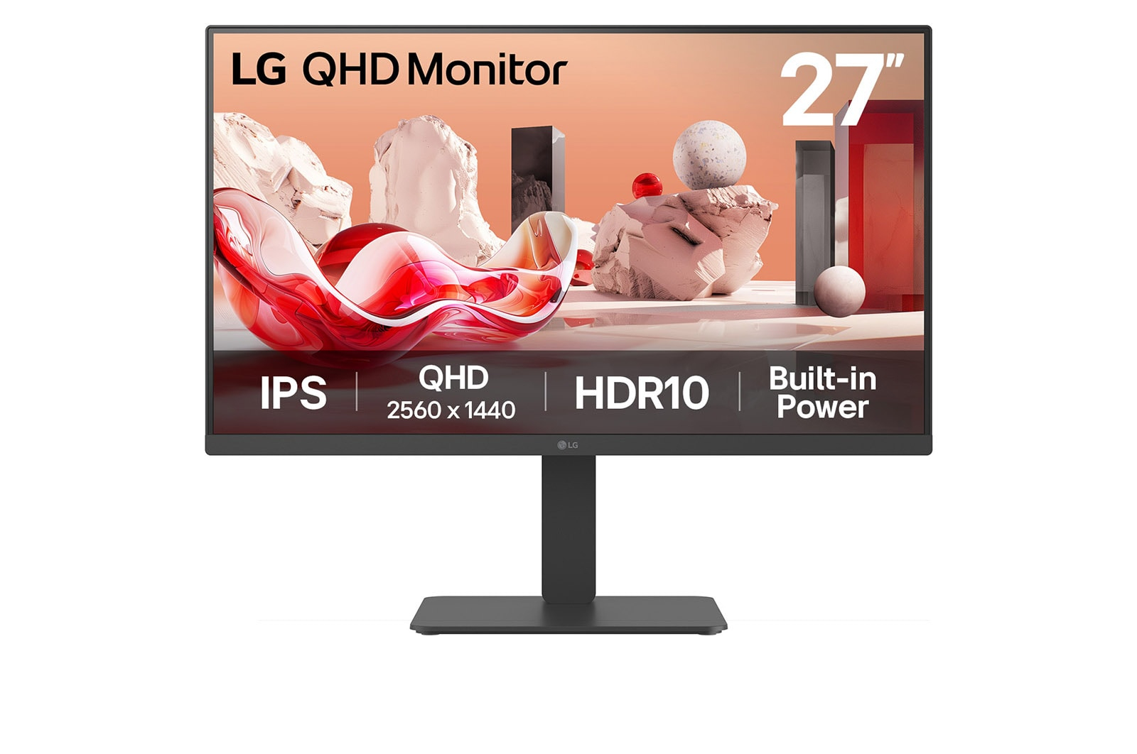 LG 27BA45QB-B skærm - LED baglys - 27"