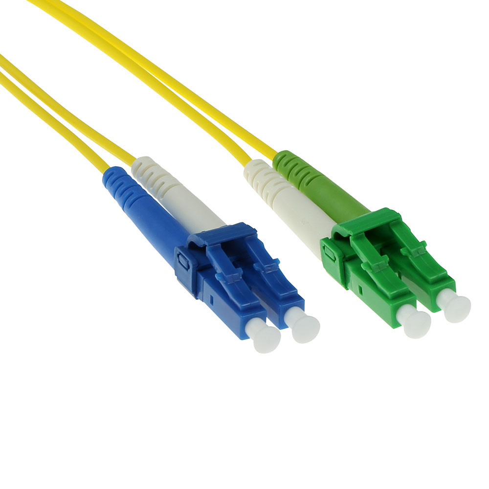 2 meter LSZH Singlemode 9/125 OS2 fiber patch cable duplex with LC/APC and LC/UPC connectors