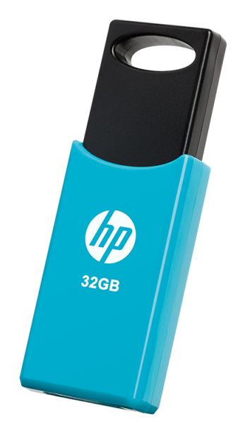 STICK 32GB HP v212w 2.0 Flash Drive (black/blue) retail