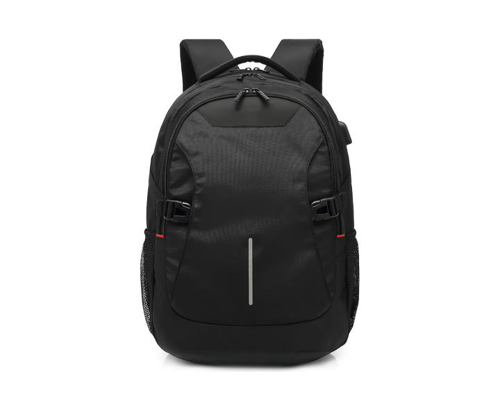 Global Laptop Backpack 15.6 inch with USB Outlet, made from recycled plastic bottles