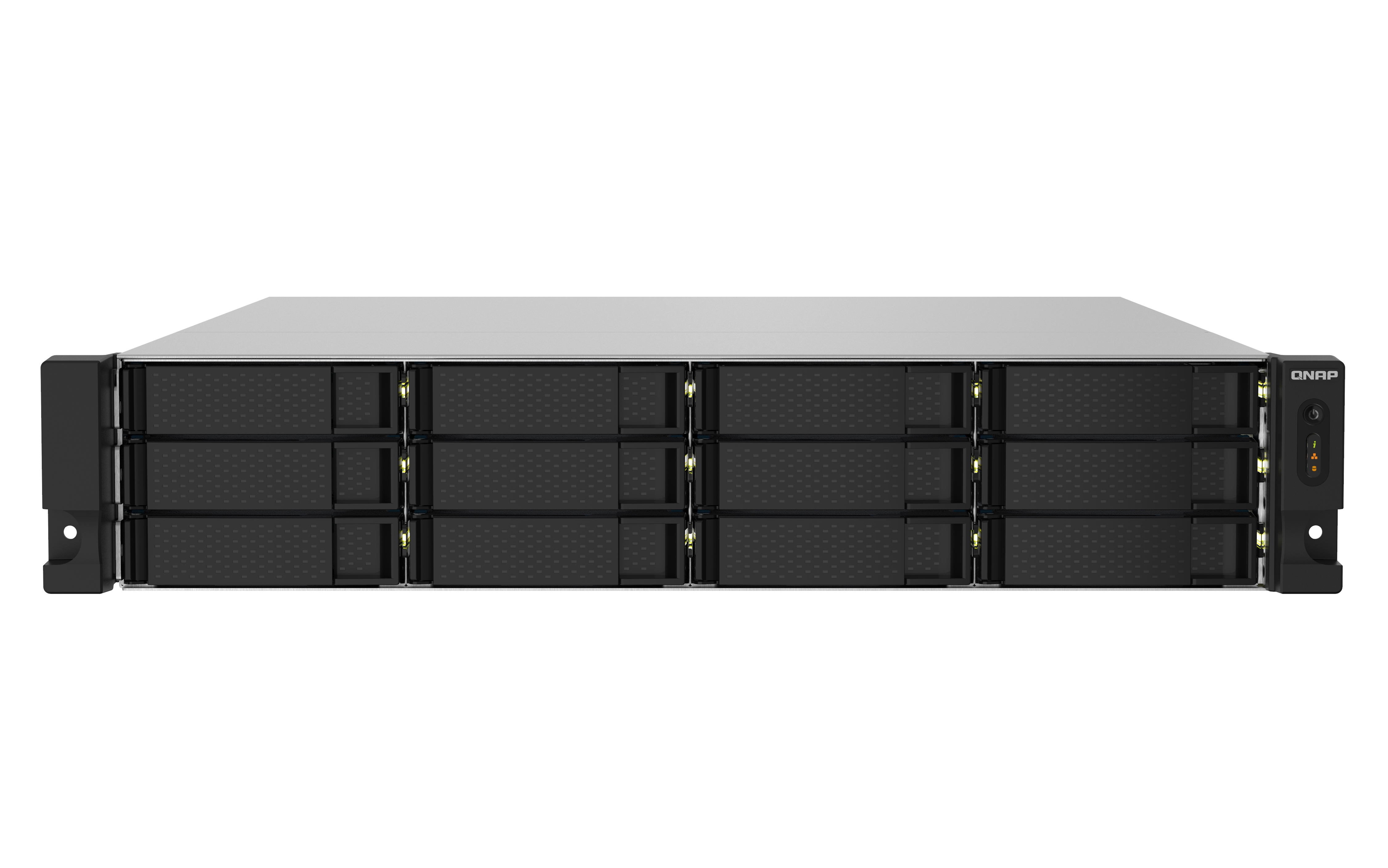 QNAP TS-1232PXU-RP-4G 12-Bay rackmount NAS AL324 4GB DDR4 UDIMM RAM SATA 6Gb/s 2x 10GbE SFP+ 2x 2.5GbE 1x PCIe Gen2 x2 slot 250W