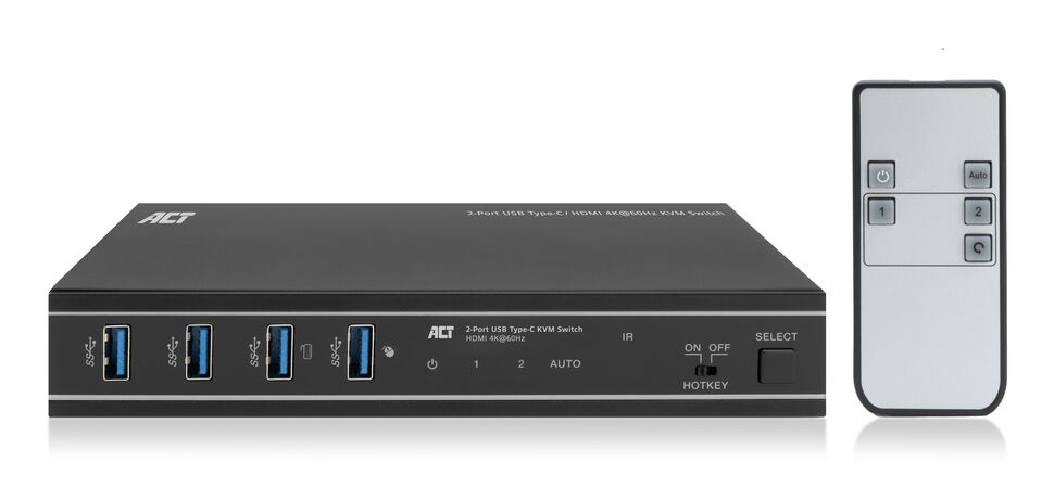 2-Port USB-C®/HDMI 4K@60Hz KVM switch