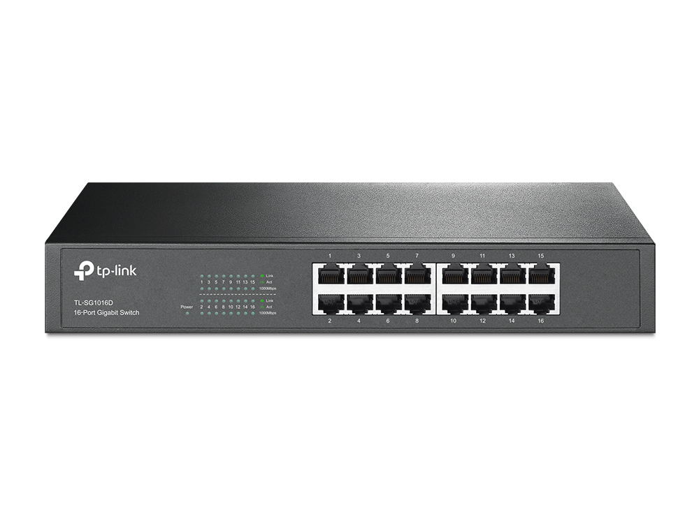 TP-LINK 16port Gigab. ECO-Switch 19in