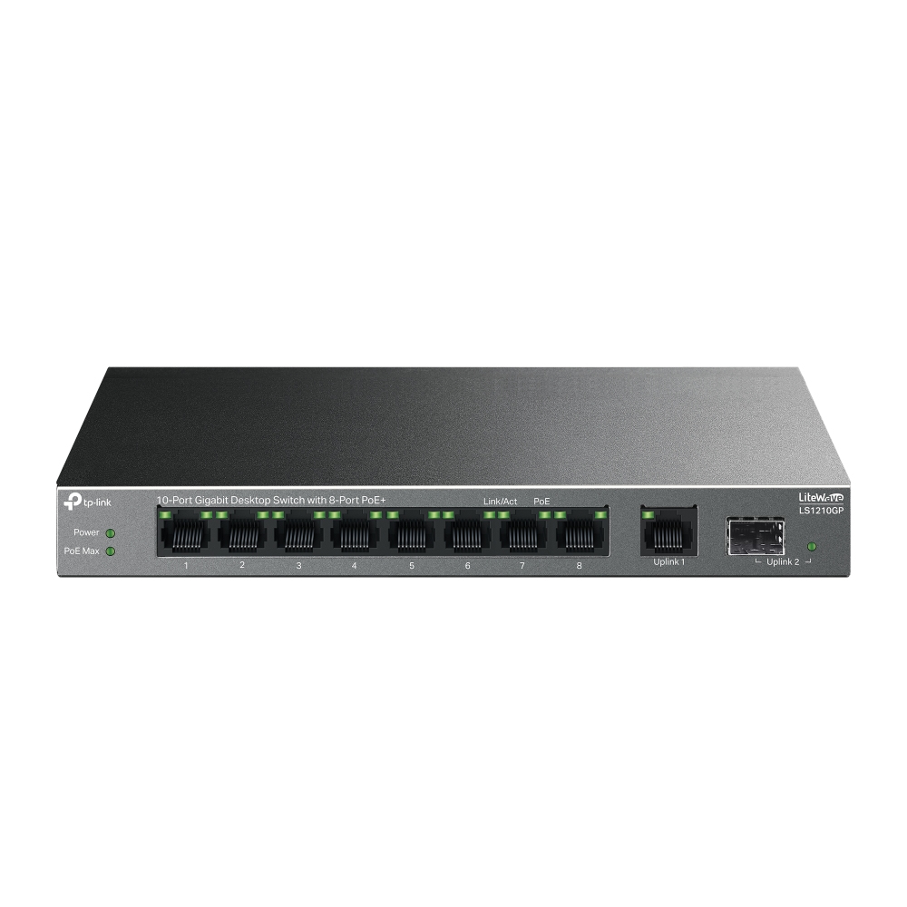 TP-Link LiteWave LS1210GP V1 Switch 10-porte Gigabit Ethernet PoE+