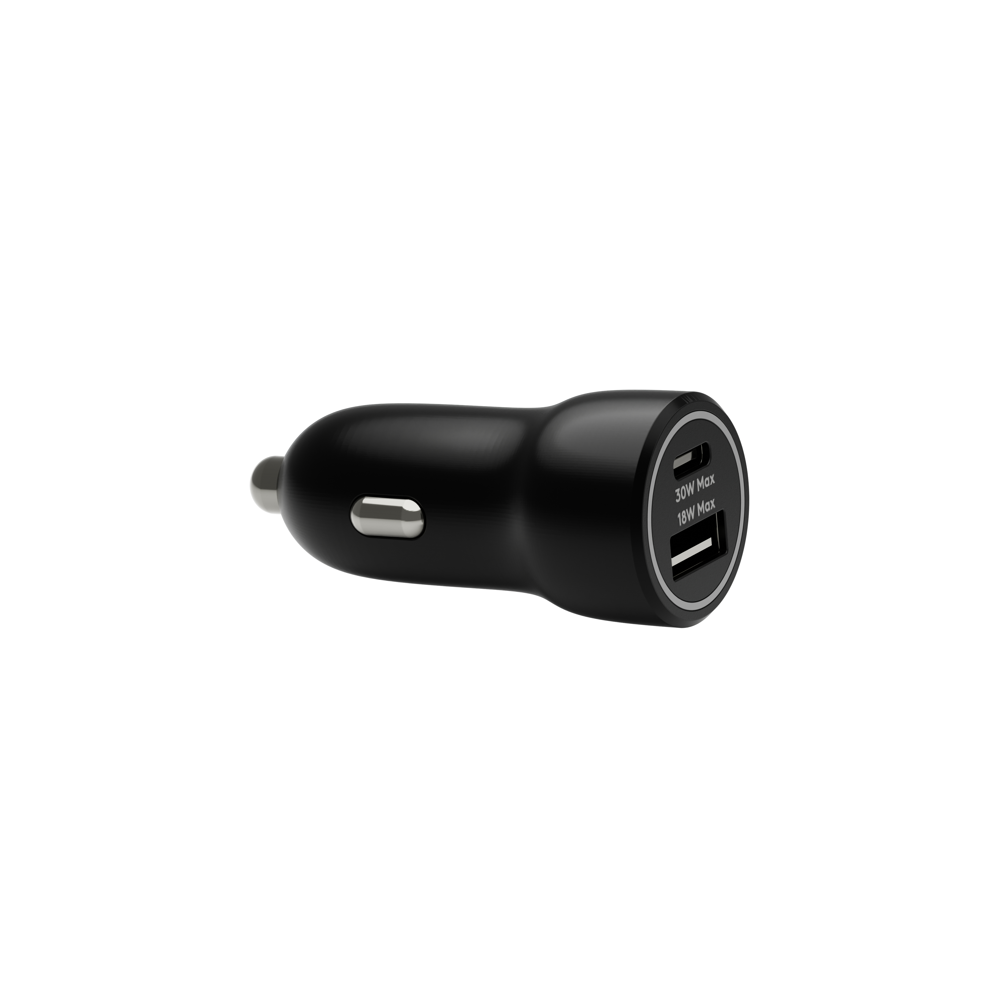 dbramante1928 re-charge - Auto-Netzteil - 30 Watt - 2 Ausgabeanschlussstellen (24 pin USB-C, USB) - Schwarz