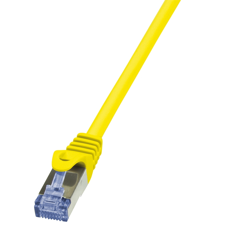 Logilink Patch Cable Cat.6A S/FTP yellow 7,50m, PrimeLine