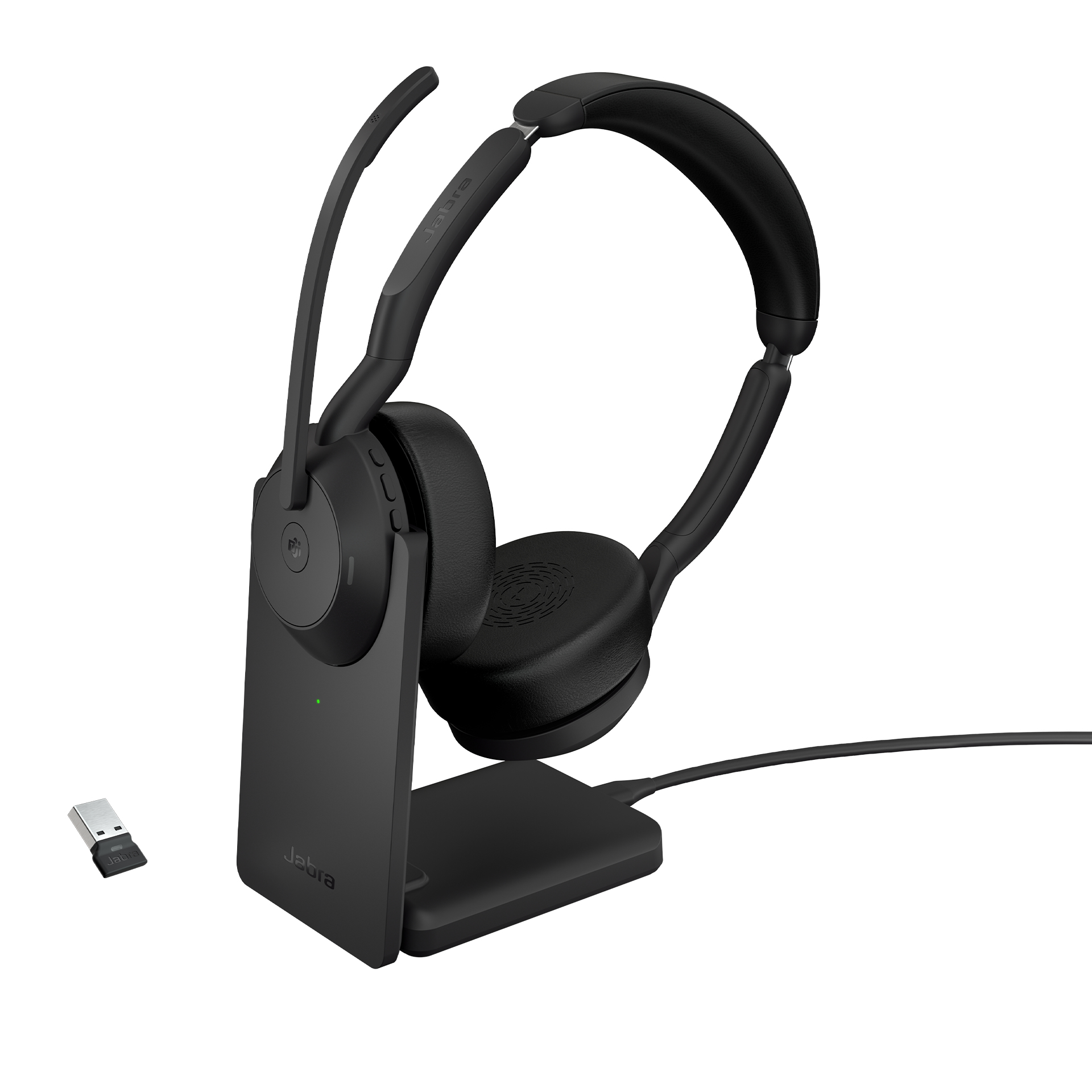 Jabra Evolve2 55 MS Stereo Trådløs Høretelefoner Sort