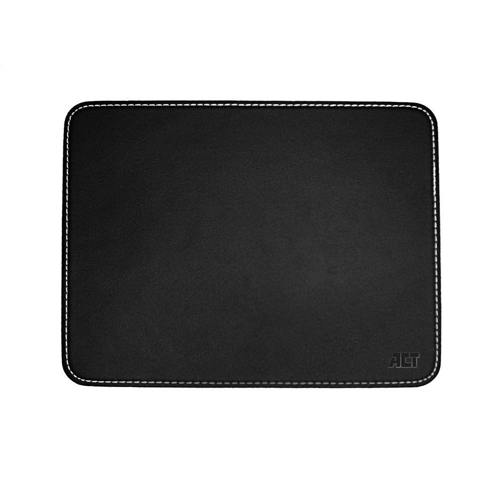 Mouse pad with black leather look