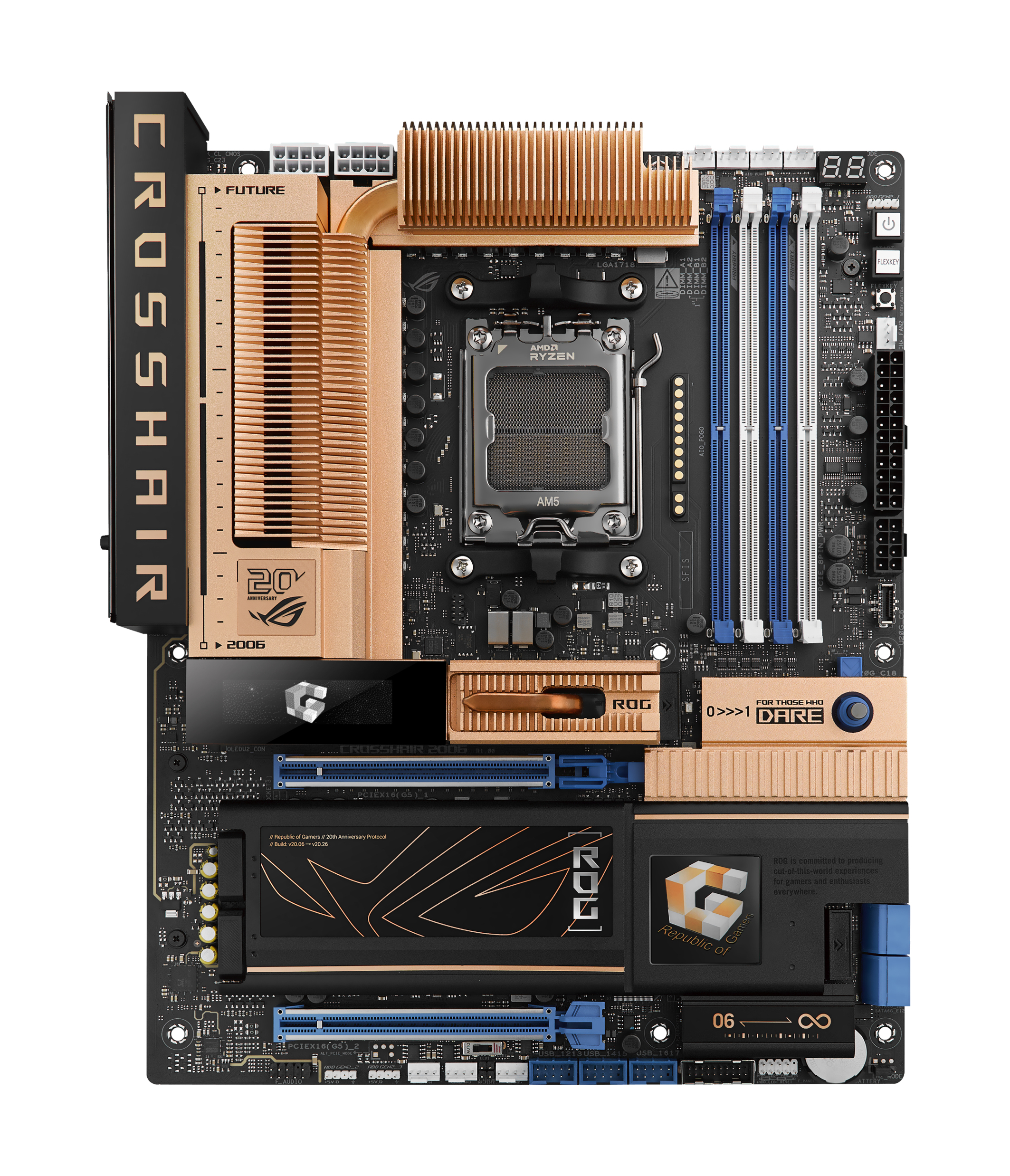 ASUS ROG CROSSHAIR 2006 X870E WIFI7 ATX Mainboard AM5 HDMI