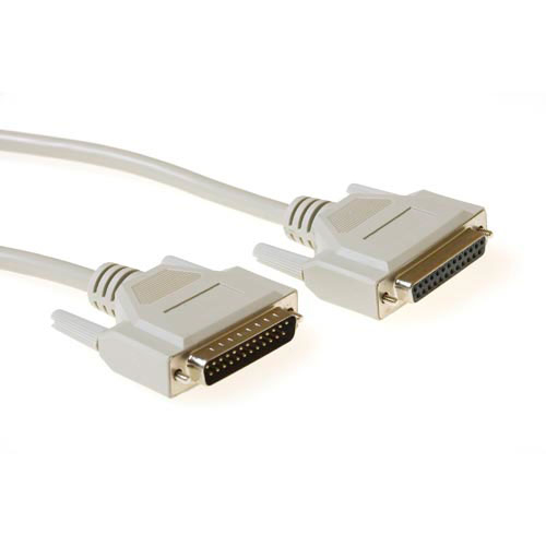 1.8 metre Serial 1:1 connection cable 25 pin D-sub male - 25 pin D-sub female
