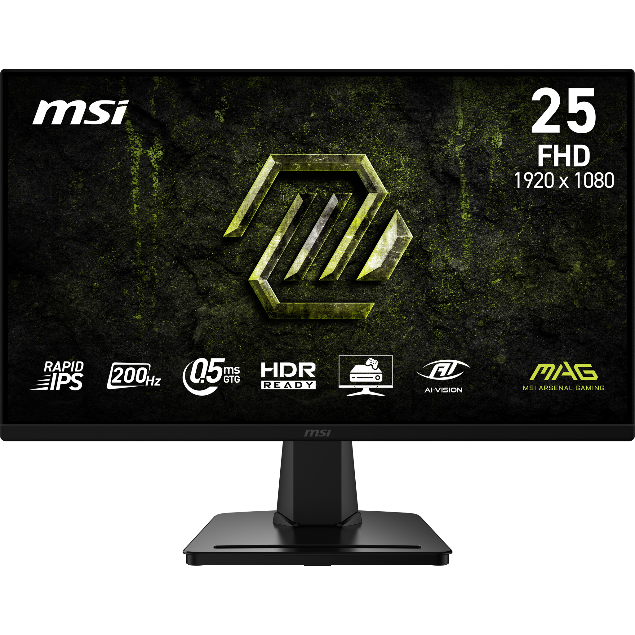 62,2 cm (24.5") 1920 x 1080 Pixel MSI 9S6-3BC2CM-077 16:9 Full HD Rapid IPS 0,5 ms 200 Hz HDR DisplayPort HDMI VESA