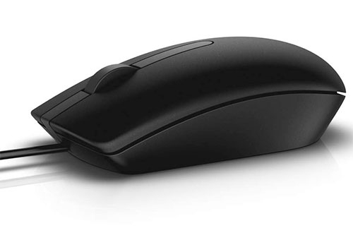 DELL MS116 Mouse Ambidextrous USB Type-A Optical 1000 DPI (MS116-BK)