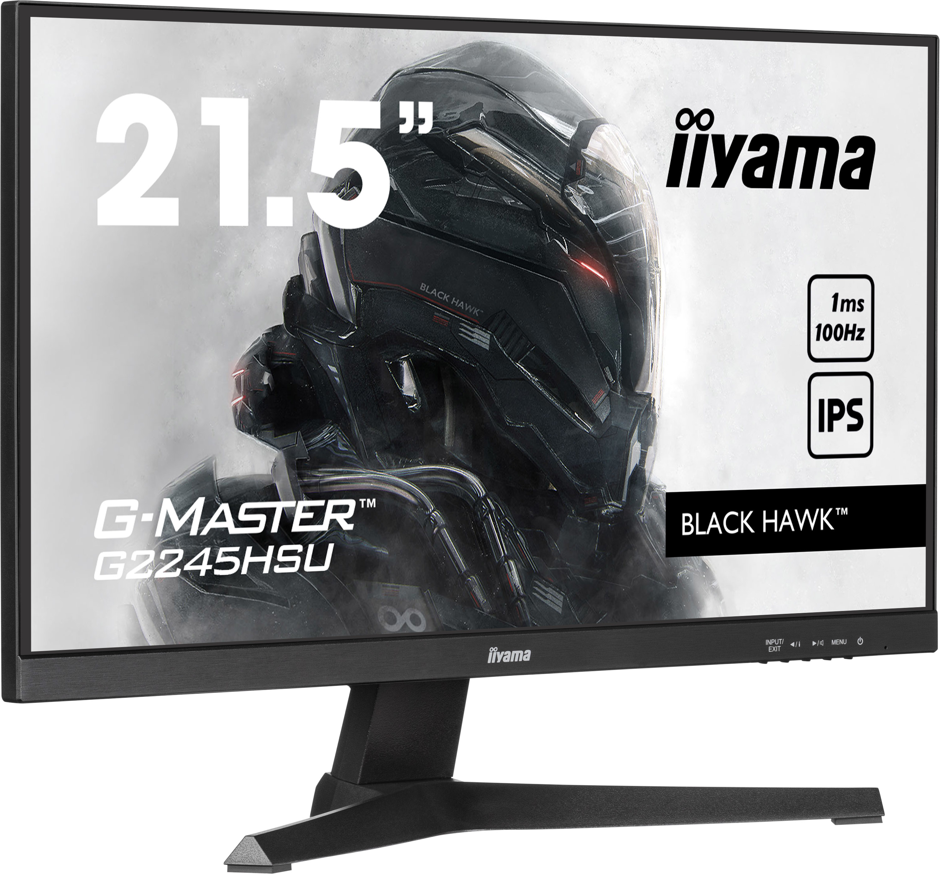 IIYAMA 54.5cm (21.5") G2245HSU-B2 16:9 HDMI+DP+2xUSB IPS