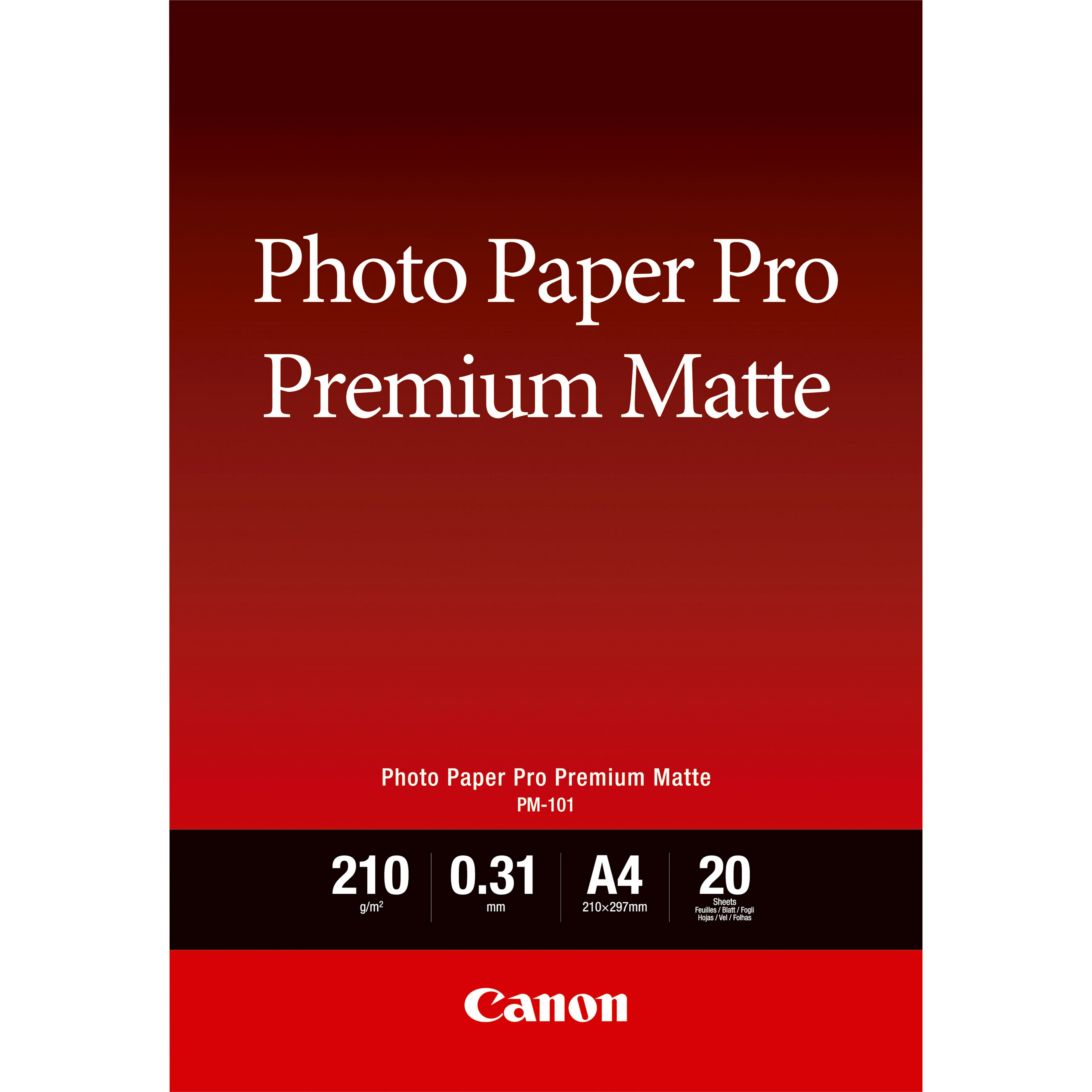 Canon Pro Premium PM-101 Fotopapir A4 (210 x 297 mm) 20ark 8657B005