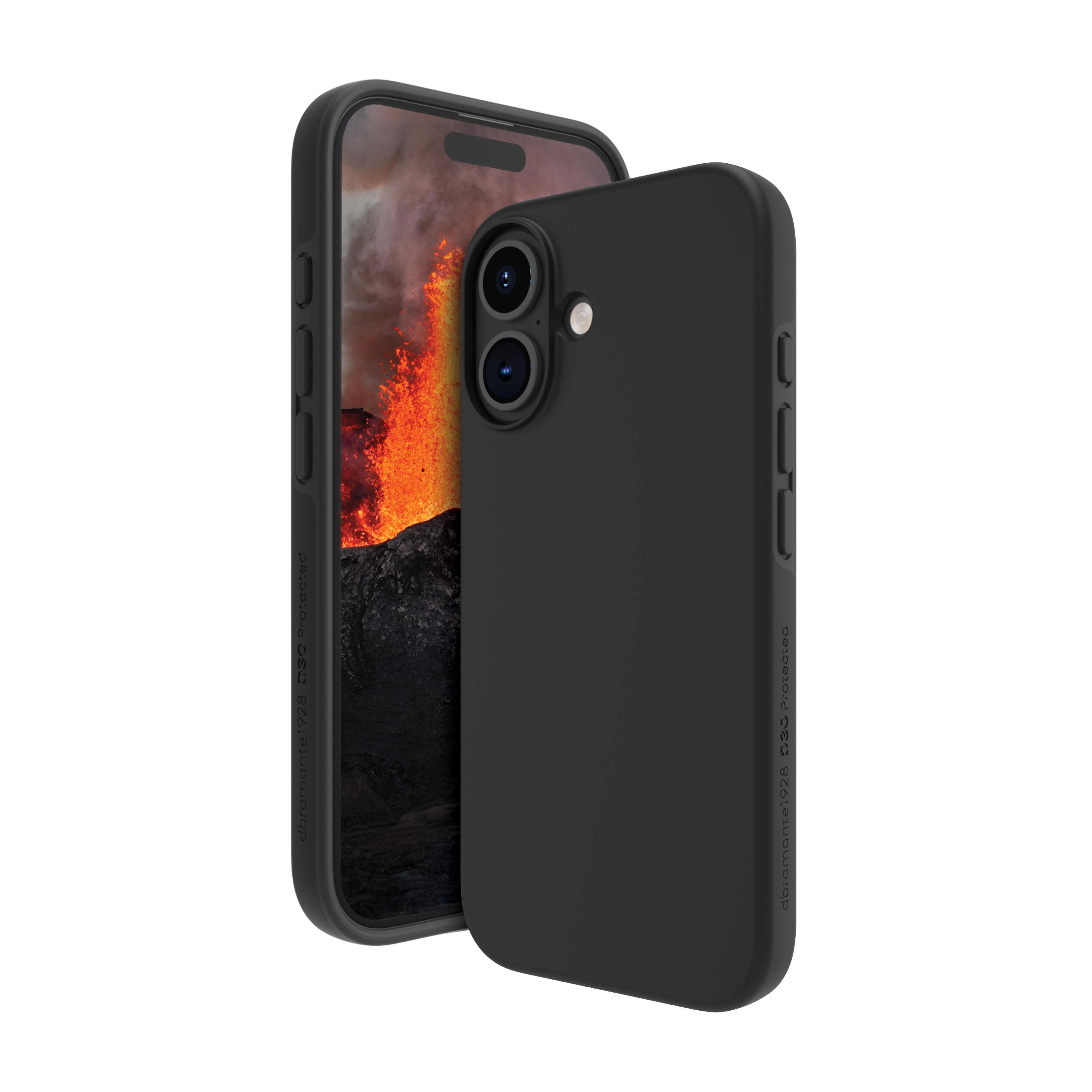 dbramante1928 Iceland Ultra - Hintere Abdeckung fr Mobiltelefon - MagSafe-Kompatibilitt - D3O, Kunststoff - Schwarz - fr Apple iPhone 16 P