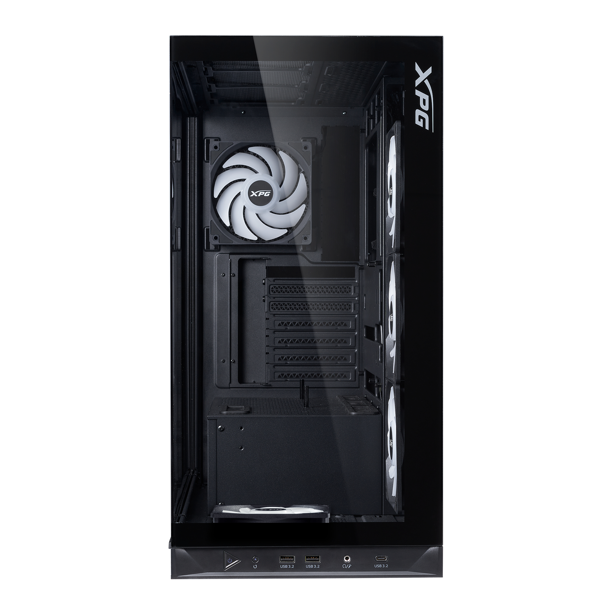 XPG Invader X BTF ATX Midi Tower schwarz 5x120mm ARGB USB C