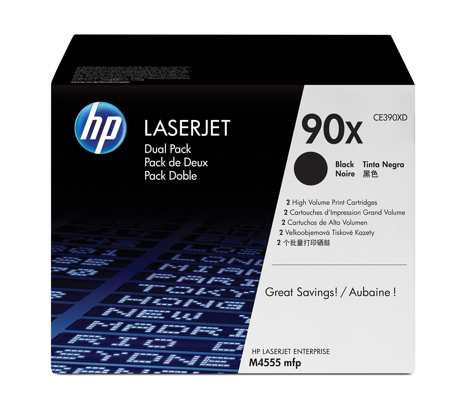 HP 90X - 2 pakker - Højtydende - sor