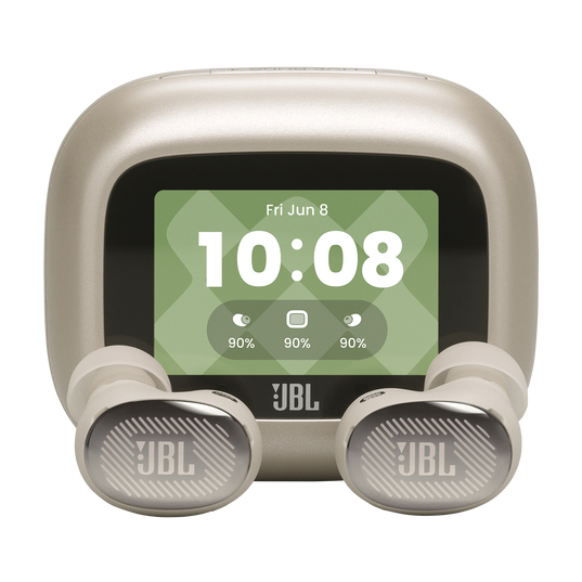 JBL Live Buds 4, Kabellose Noise-Cancelling-Ohrhörer, Champagner