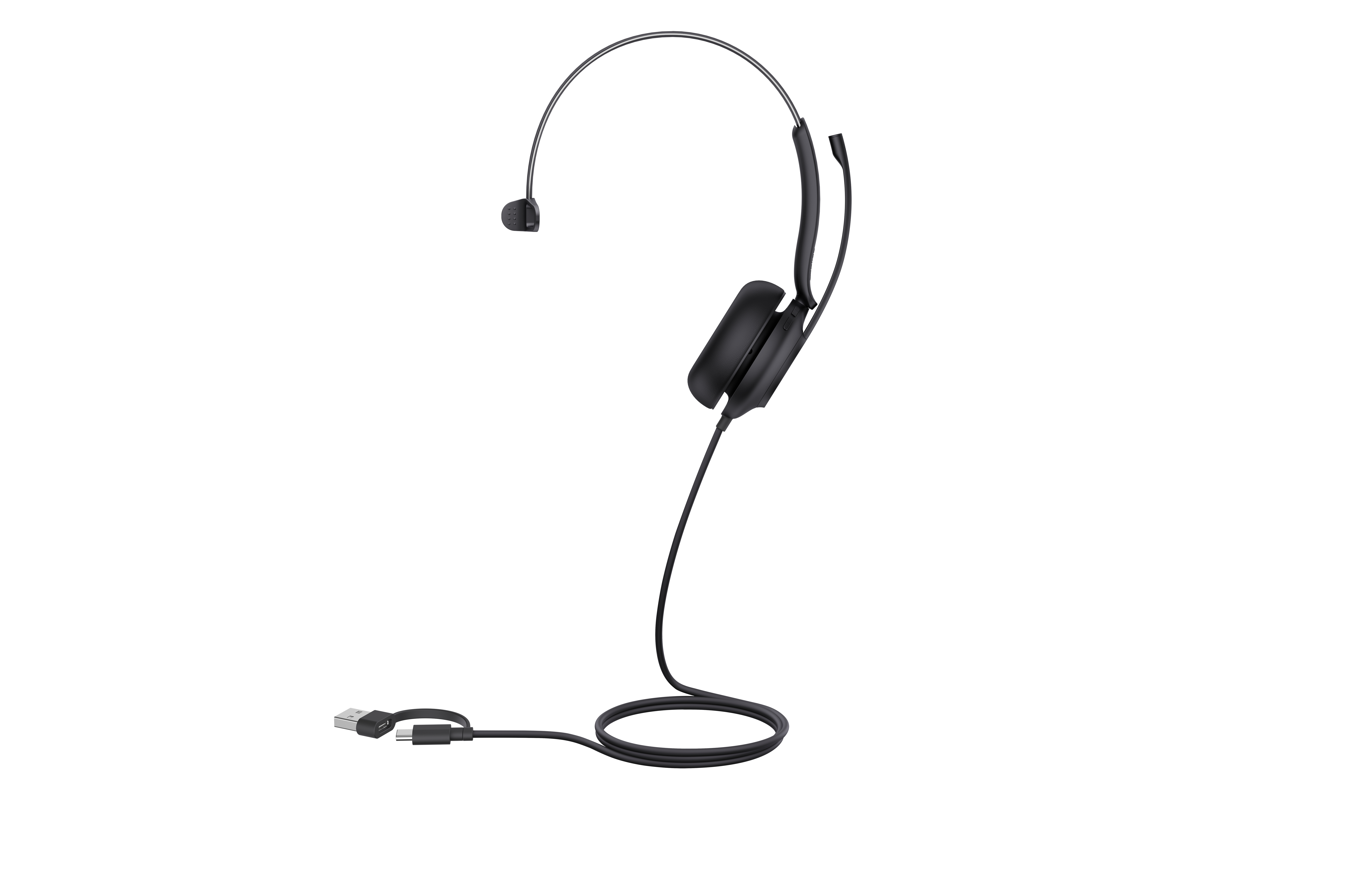 Yealink UH35 (schwarz, UC-Variante, USB-A und USB-C, Mono)