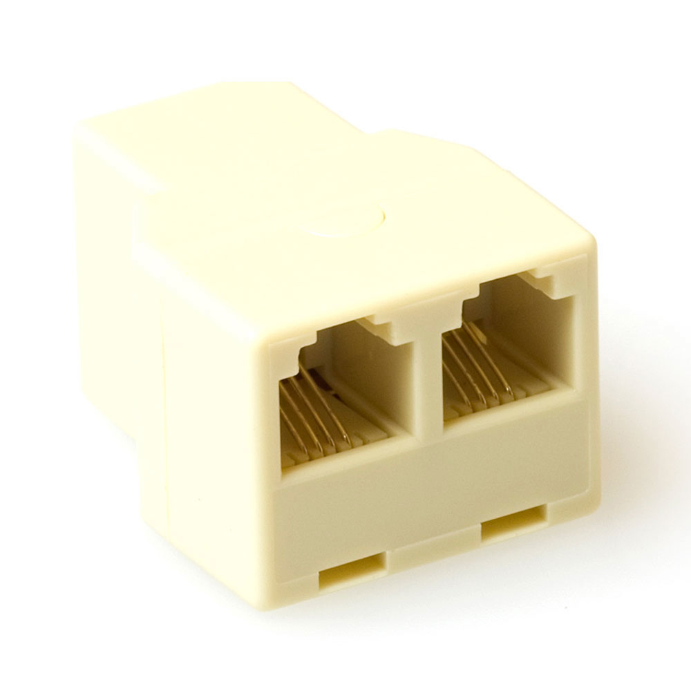 Modular T-adapters 3x female RJ-45