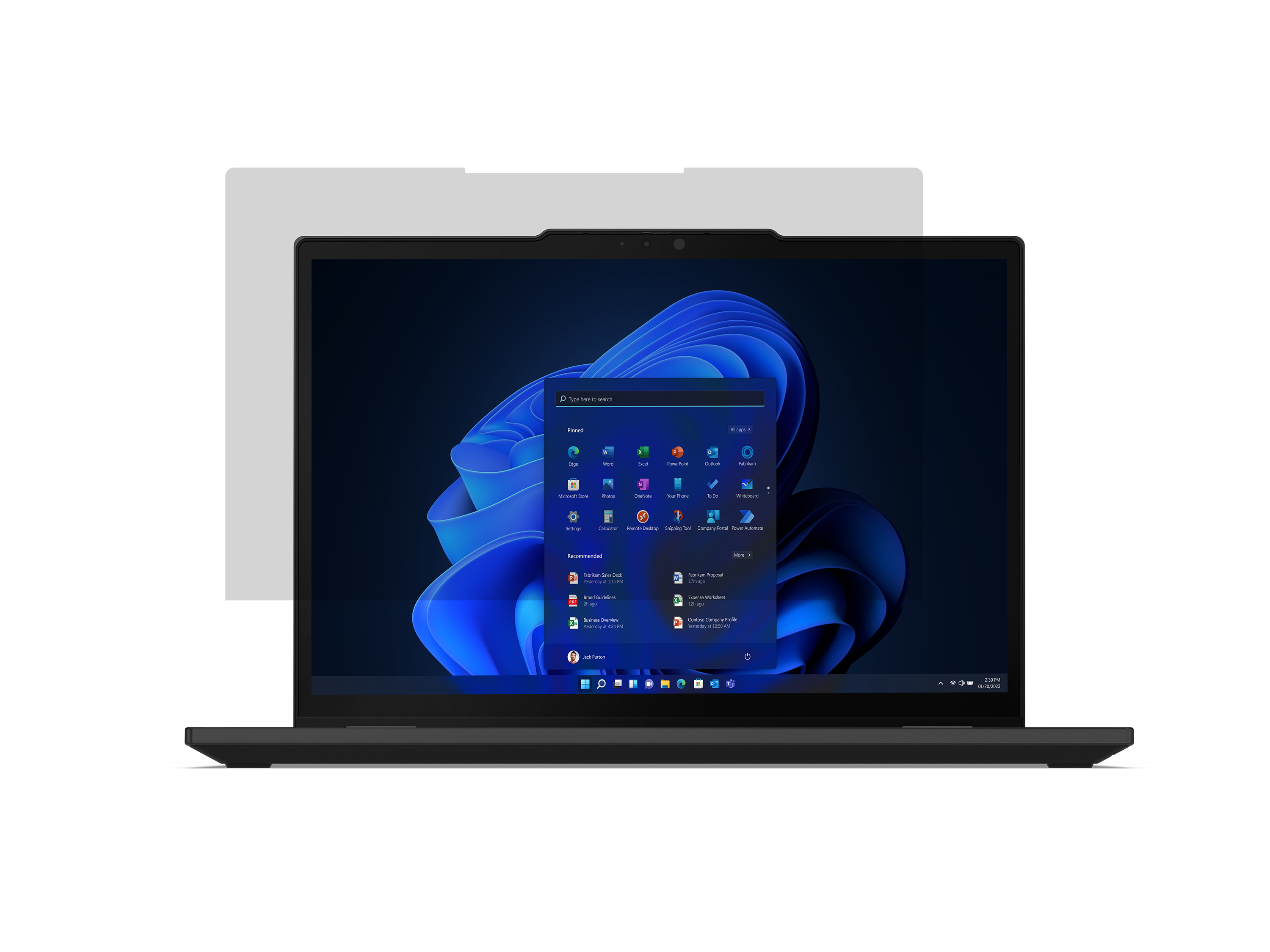 Lenovo 33,78cm 13,3Zoll Premium Clarity Privacy Filter for X13 Yoga Gen4 16:10