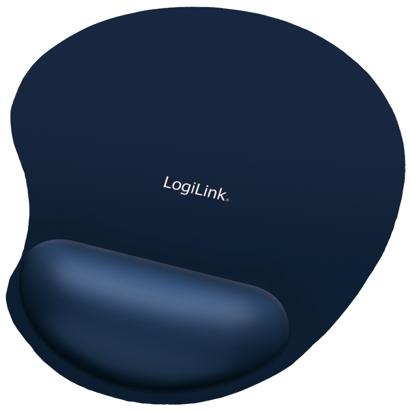 Logilink, Mouse Pad, Silcon Wrist, blu