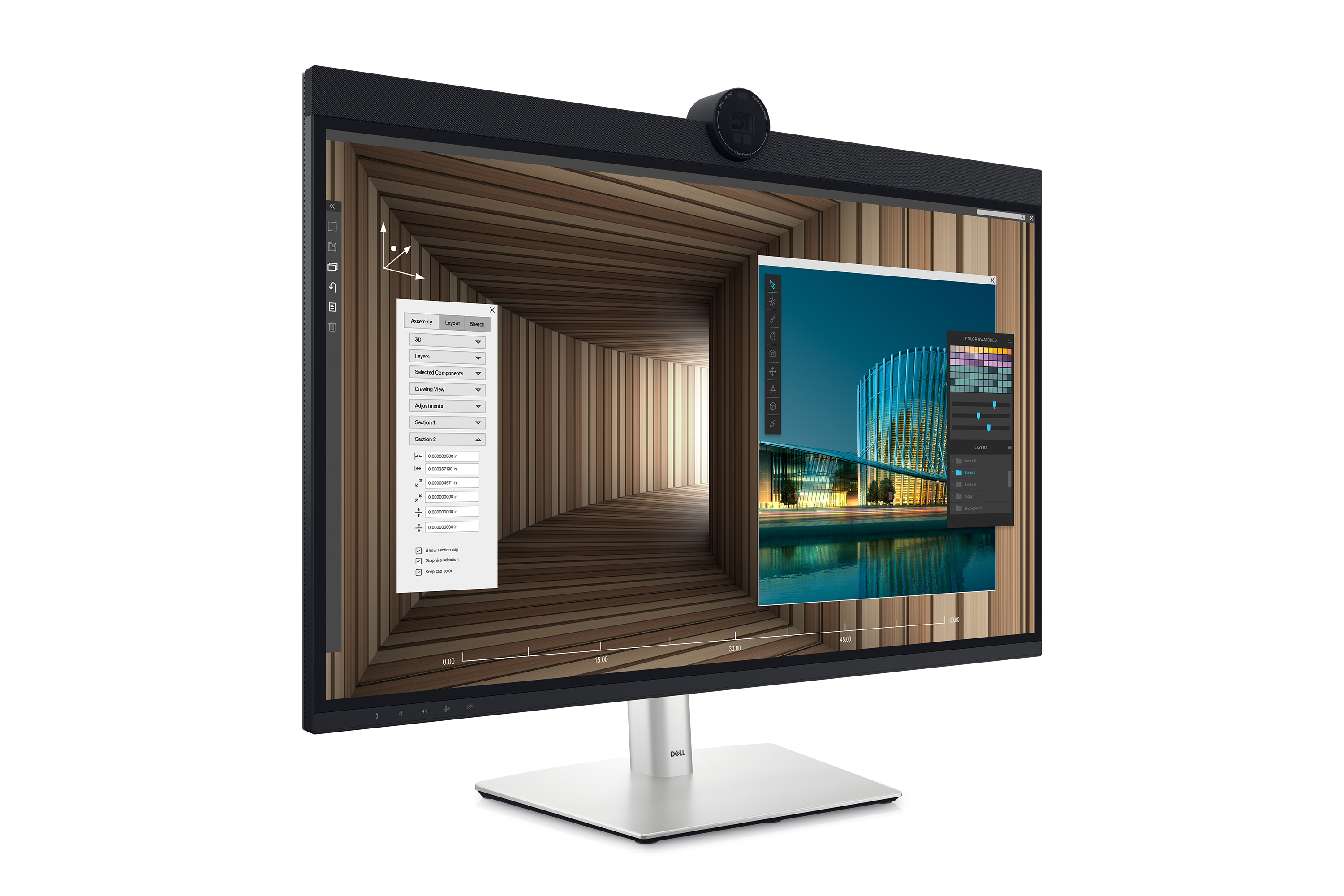 81.3cm/32" (6144x3456) Dell U3224KBA UltraSharp 6K IPS Black DP LS HDMI 5ms 3 Jahre Advance Exchange