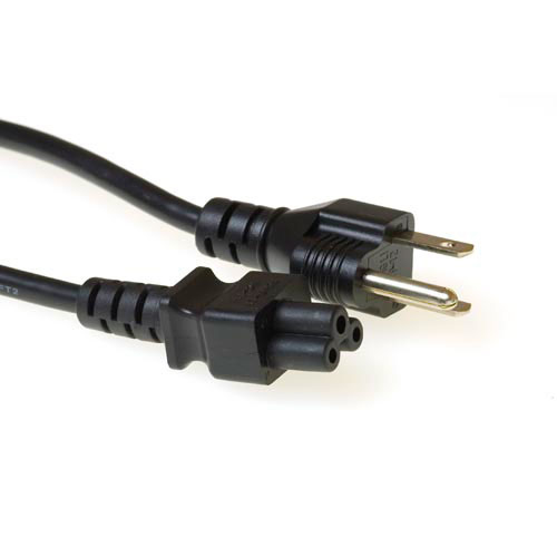 Powercord USA plug - C5 black 1.8 m