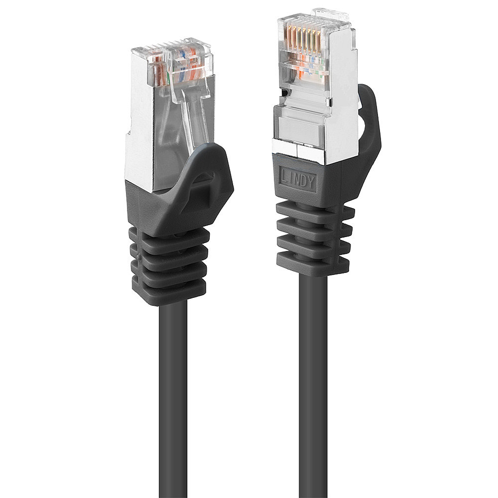 LINDY Patchkabel Cat5e F/UTP schwarz 1.00m
