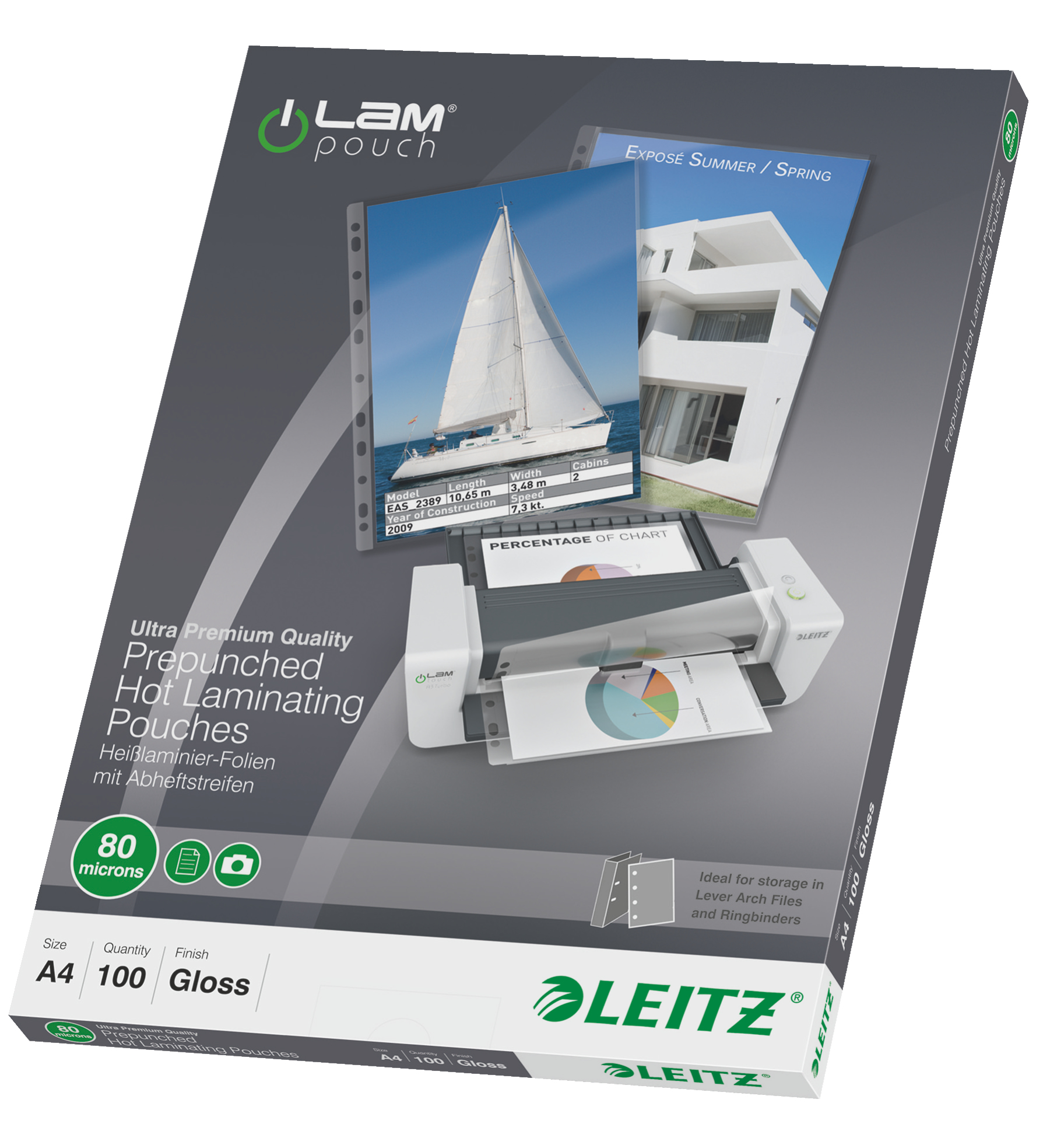 Leitz - 100 - A4 - laminerings poser