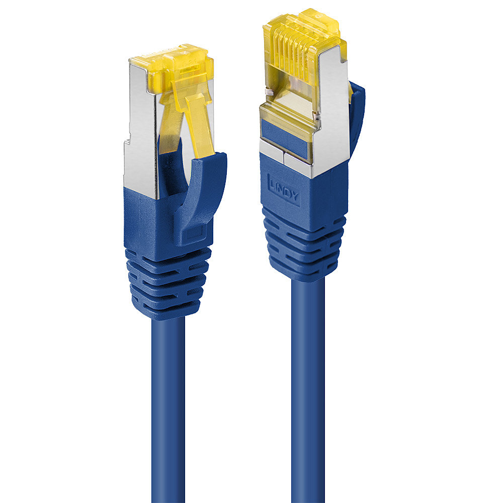 LINDY Patchkabel Cat6A S/FTP LSZH Cat7 Rohkabel blau 1.00m