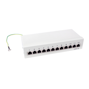 Patchpannel Desktop 12 Port Cat6 STP grey LogiLink