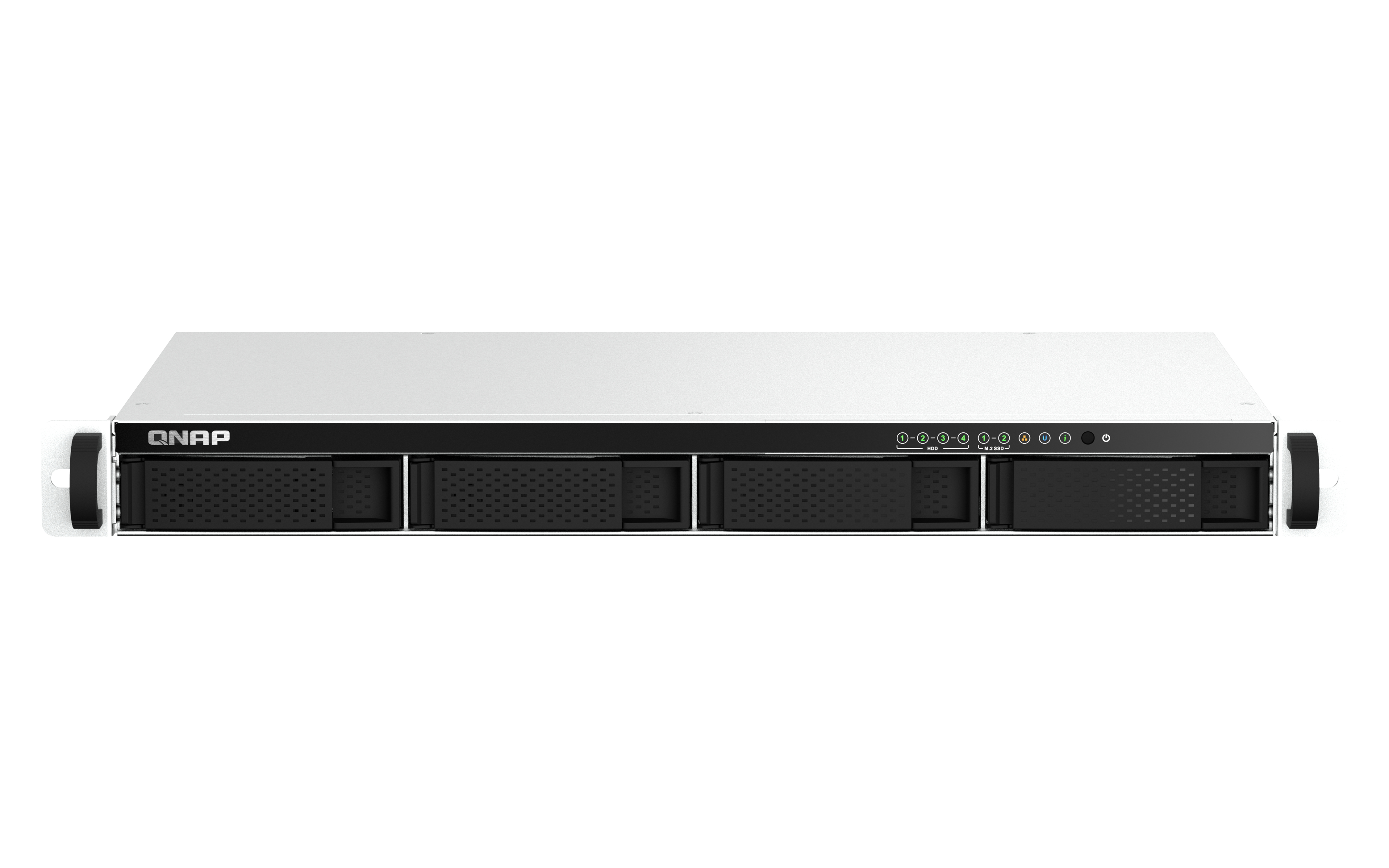 QNAP 4-bay short depth 12inch rackmount NAS Intel Celeron N5105/N5095 quad-core