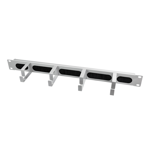 Kabelführungspanel 19" 1HE mit 4 Stahlbügel Grey LogiLink