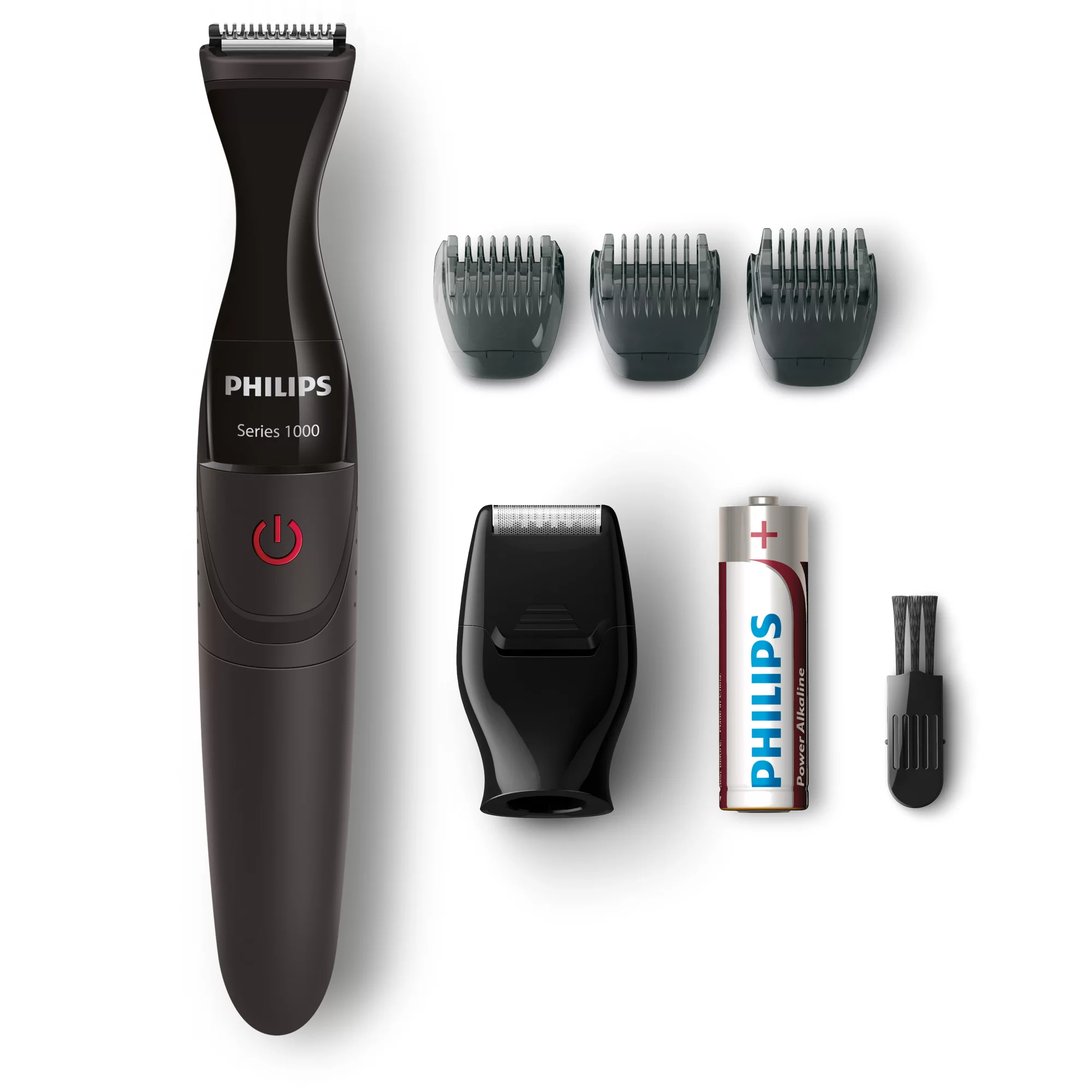 Philips Rød/sort Trimmer MG1100