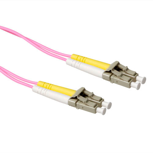 2 meter LSZH Multimode 50/125 OM4 fiber patch cable duplex with LC connectors