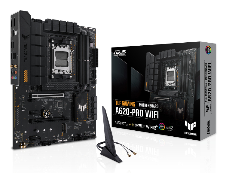 MB ASUS TUF GAMING A620-PRO WIFI (AMD.AM5.DDR5.ATX)