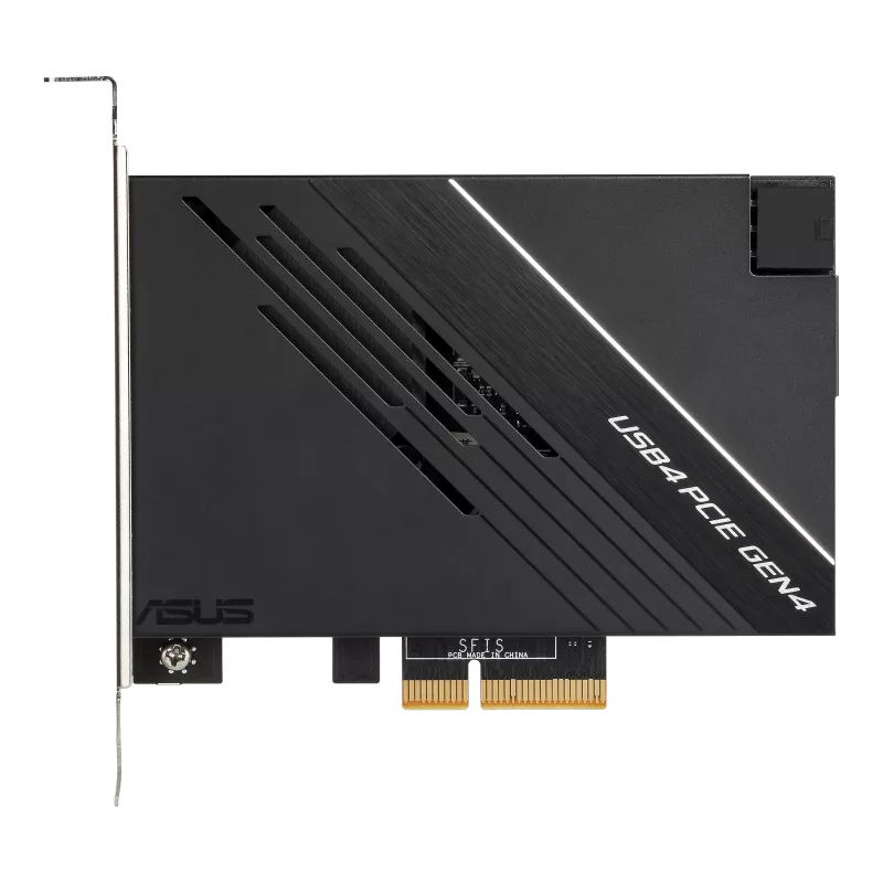 ASUS USB4 PCIe Gen4 Card dual USB4 ports USB-C ports DisplayPort 1.4 PCIe 4.0
