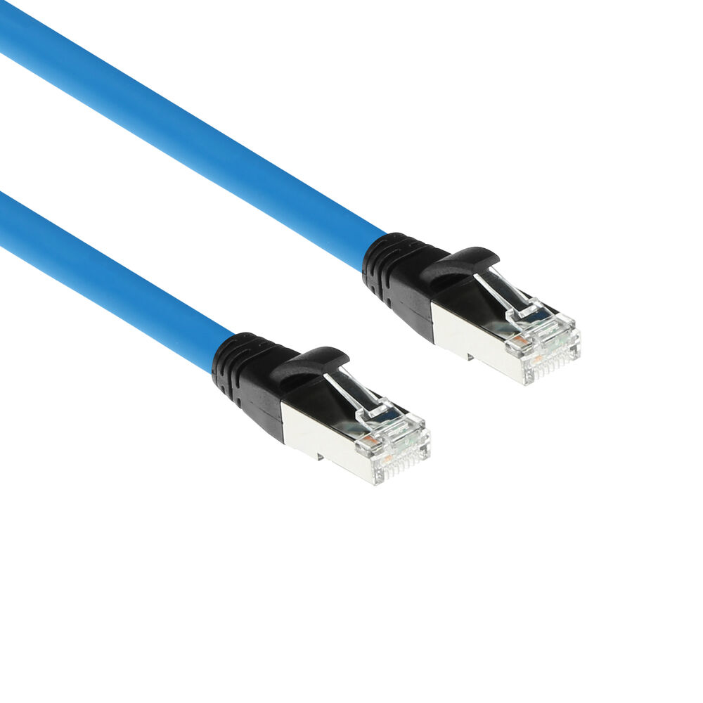 Industrial 5.00 meters Profinet cable RJ45 male to RJ45 male, Superflex CAT6A SF/UTP TPE cable, shielded
