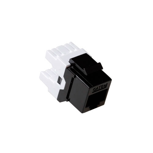 Keystone Jack CAT5E unshielded black