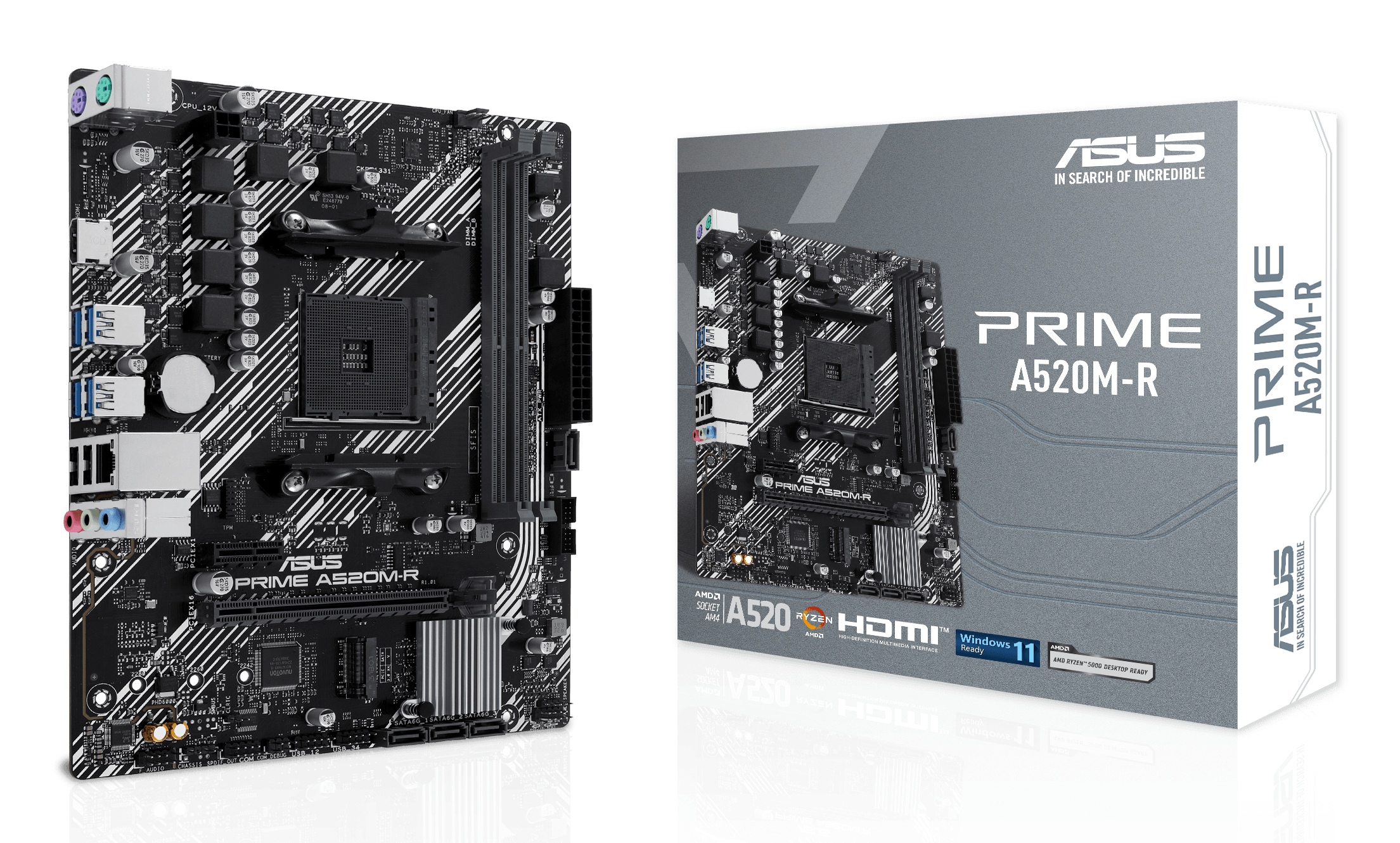Asus Prime A520M-R Amd A520 Socket  Am4 Micro Atx