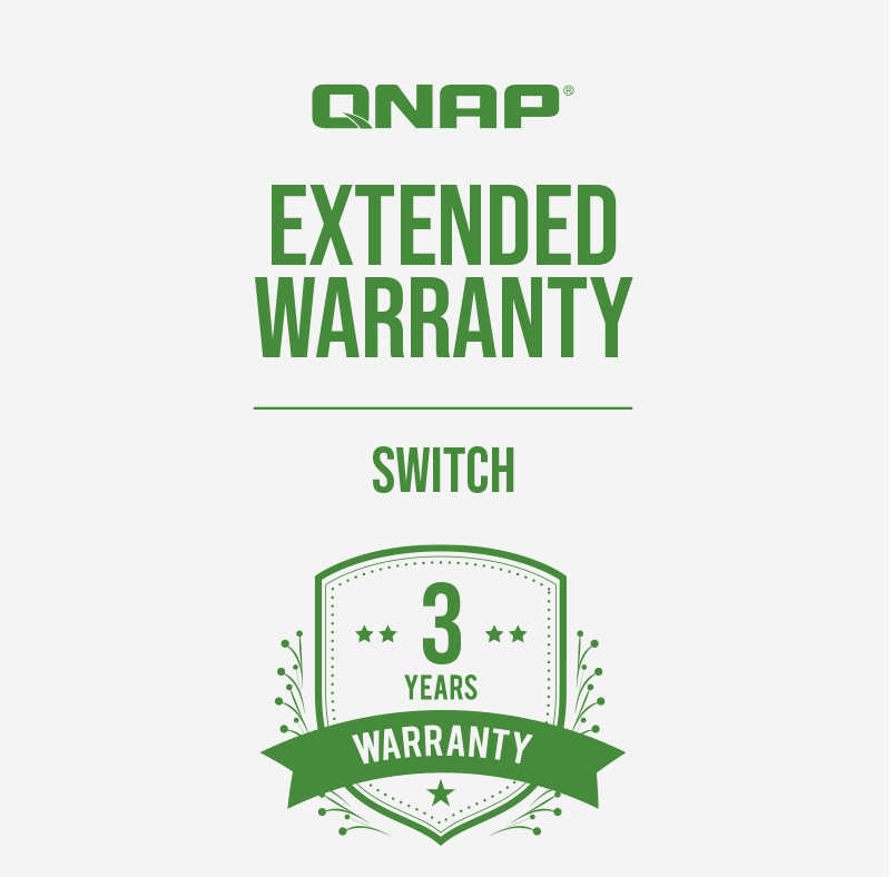 QNAP Switch Extended warranty Green 3 years Electronic Version Virtual