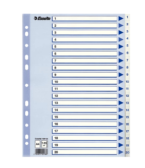 Register Non-Stop A4 1-20 Wht