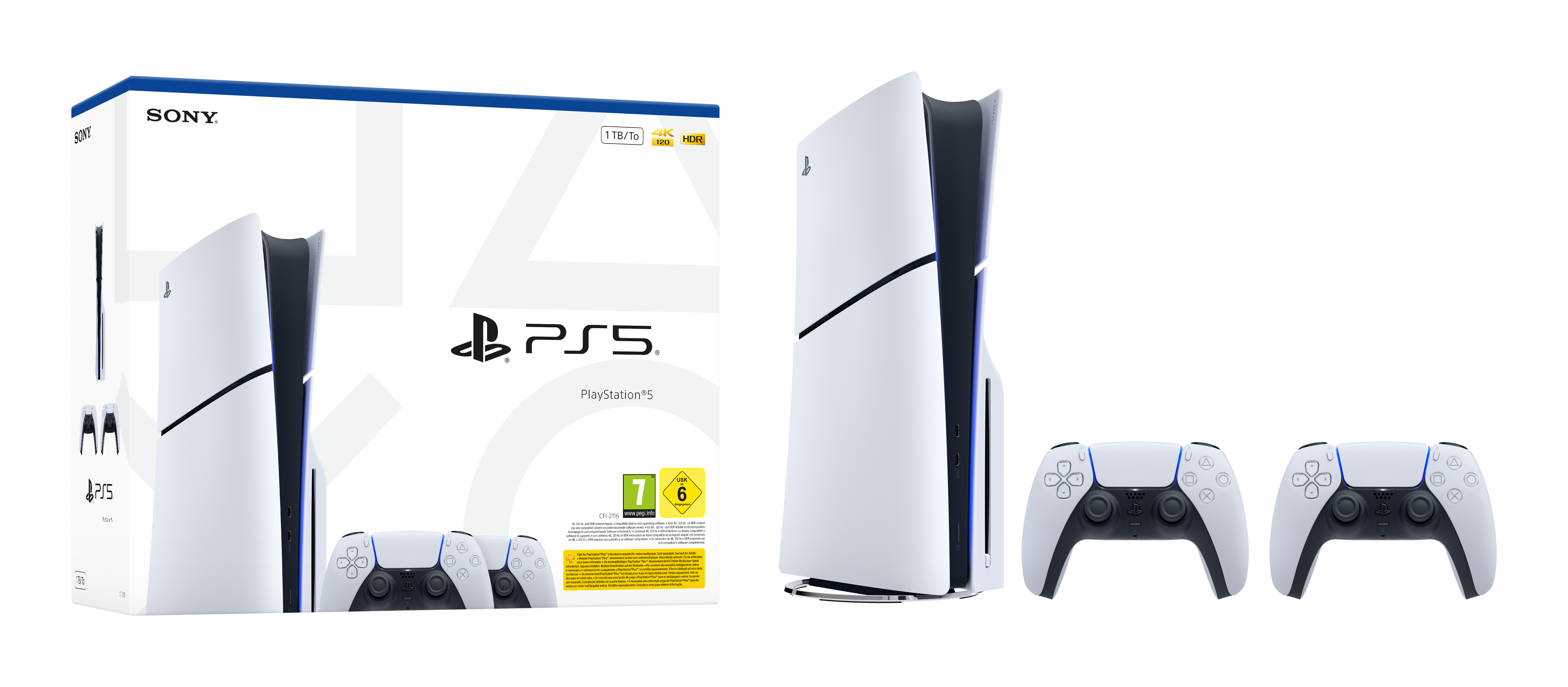 Sony Playstation 5 Bundle Disc-Edition inkl. zweiten DualSense Controller White