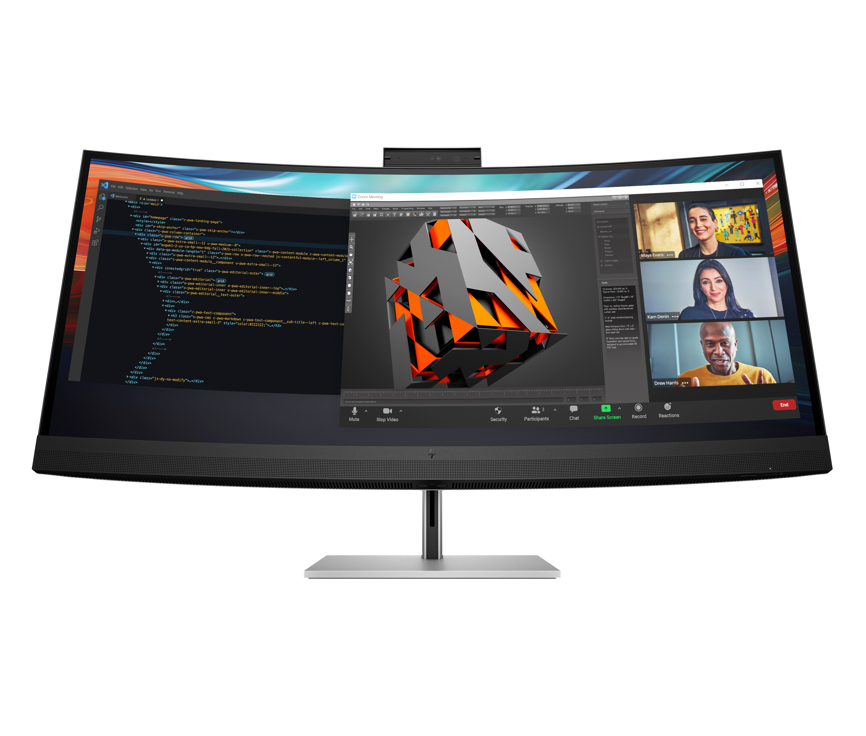 HP 740pm skærm - Kantbelyst LED - 40"