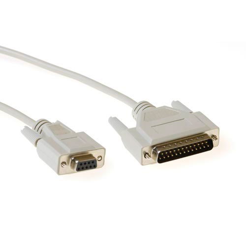 1.8 metre Serial connection cable 9 D-sub female - 25 pin D-sub male